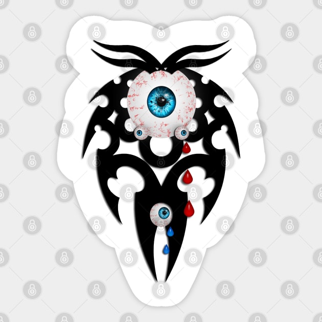 Alien Eyes Sticker by AmandaRain